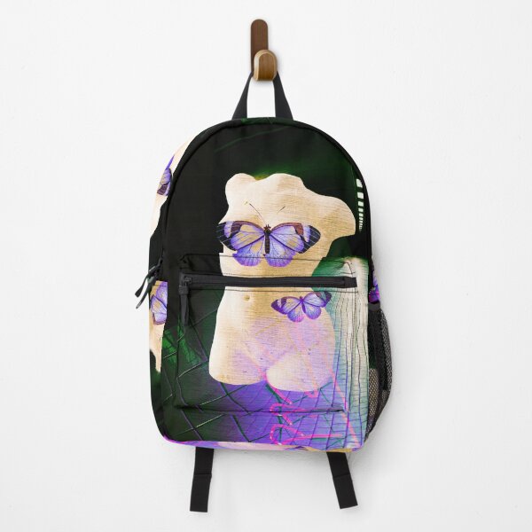 Item preview, Female torso sculpture with butterflies digital collage designed and sold by 39 Art.