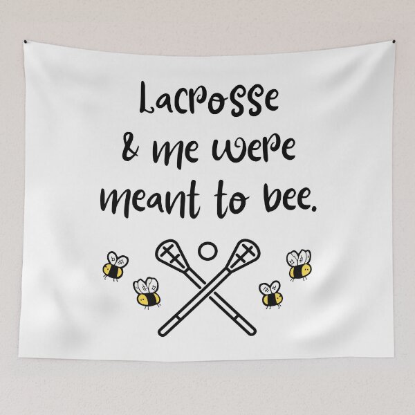 Item preview, Lacrosse & me were meant to bee. designed and sold by TheGreenGoat.