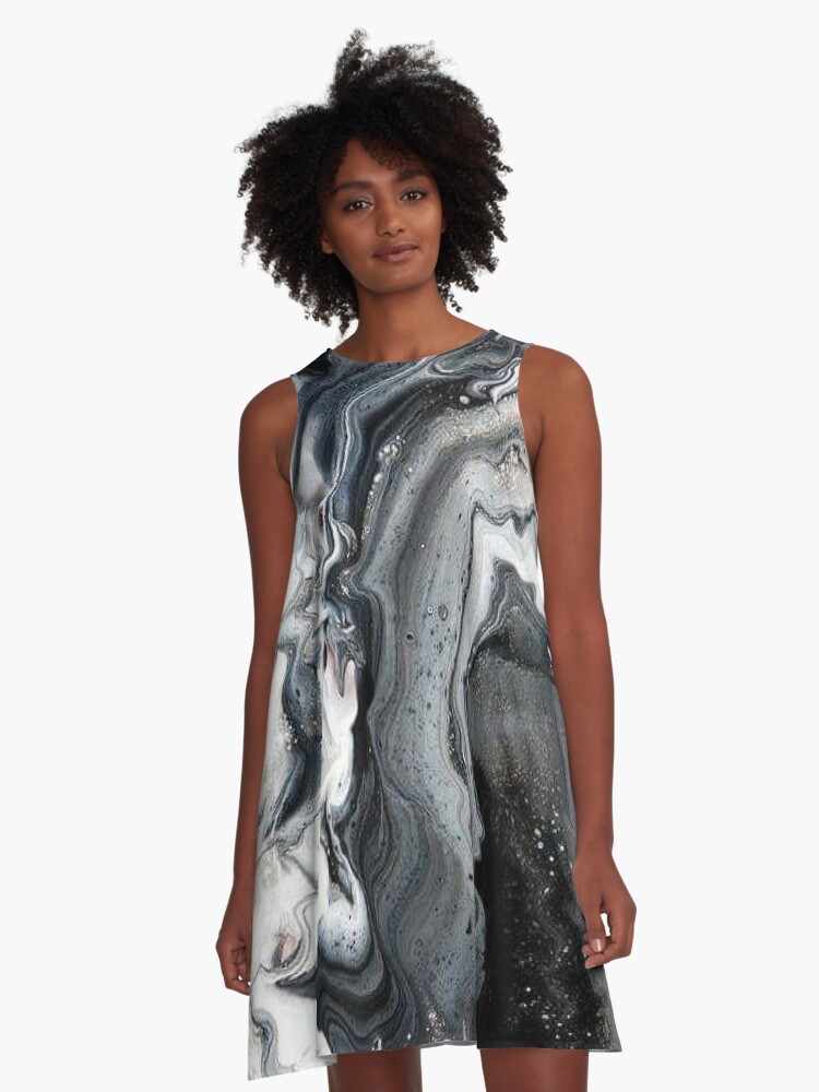 new look brown marble dress