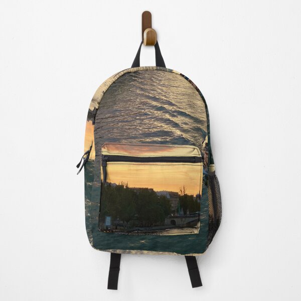Item preview, Boat navigating the Seine river at sunset designed and sold by Travel Planet.