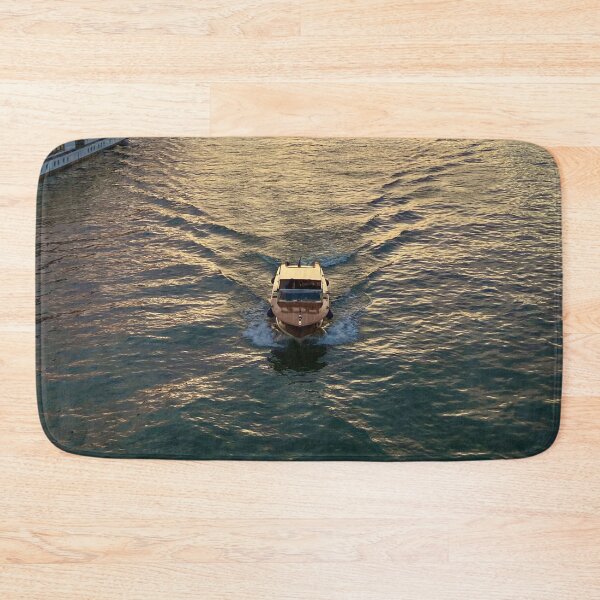 Item preview, Boat navigating the Seine river at sunset designed and sold by Travel Planet.