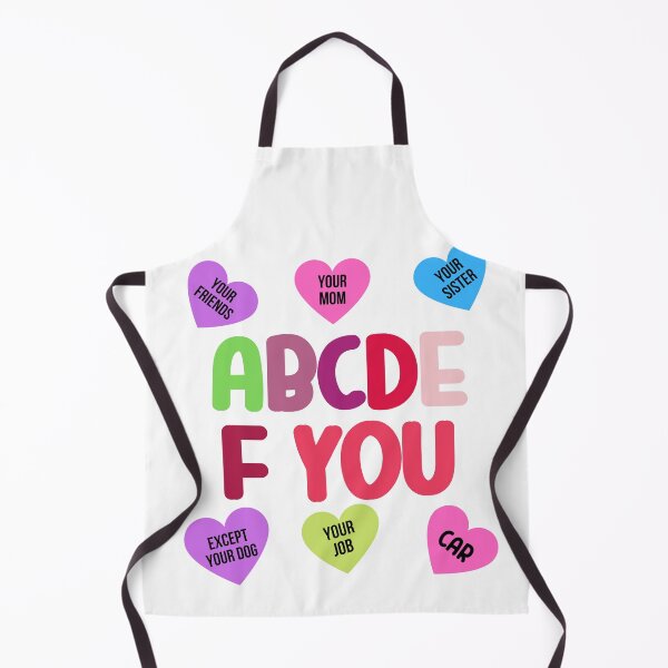 Item preview, ABCDEFU bleached alphabet - Valentines Bleached heart- Matching funny abcdefu designed and sold by Live Today.