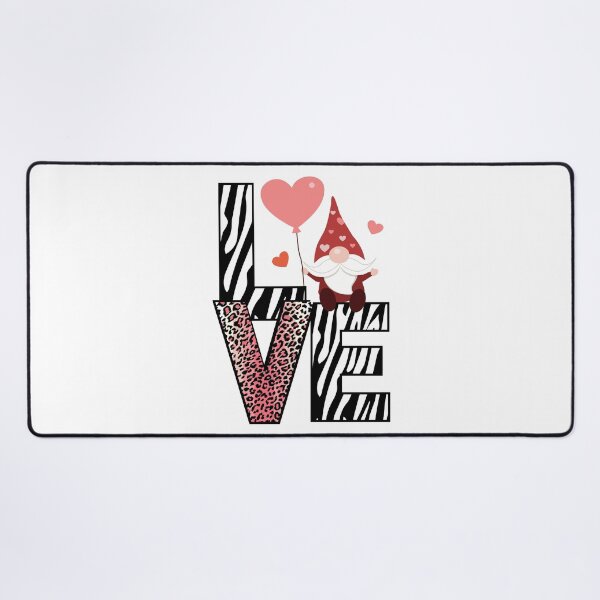 Item preview, Valentine Gnome | Animal Print | Love designed and sold by The Long's Way Home.