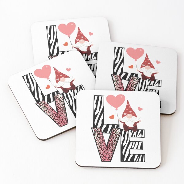 Item preview, Valentine Gnome | Animal Print | Love designed and sold by The Long's Way Home.