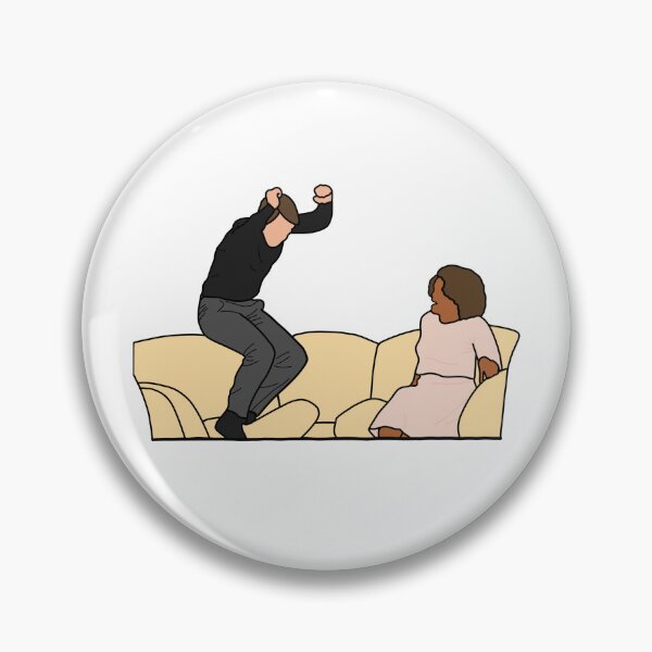 Item preview, In Love Actor Jumping on Couch - 2000's Throwback Pop Culture - Talk Show Couch Jump of 2006  designed and sold by It Me Designs.