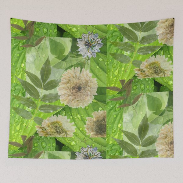 Item preview, Digital Photo Collage Flowers & Leaves Colorful Design designed and sold by EarthArtDesigns.