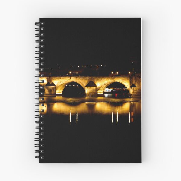 Item preview, Charles bridge in Prague at night with the light reflection in the Vltava river designed and sold by Michaelerch.