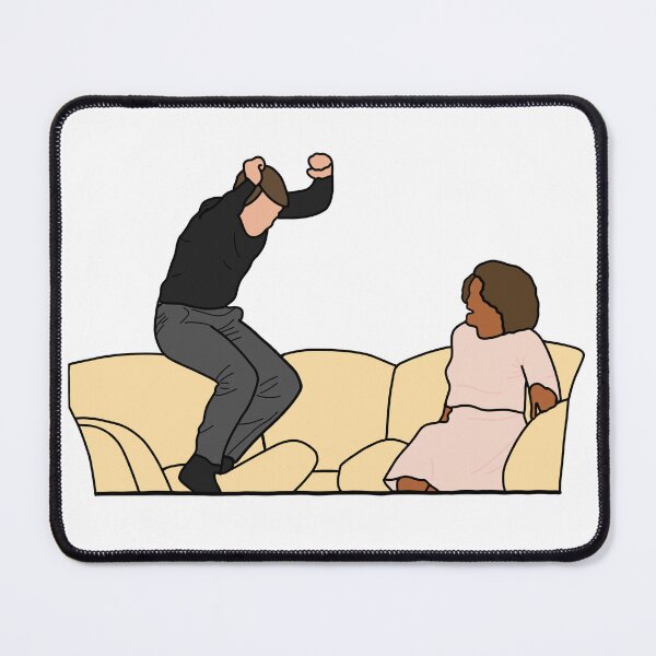 Item preview, In Love Actor Jumping on Couch - 2000's Throwback Pop Culture - Talk Show Couch Jump of 2006 designed and sold by It Me Designs.