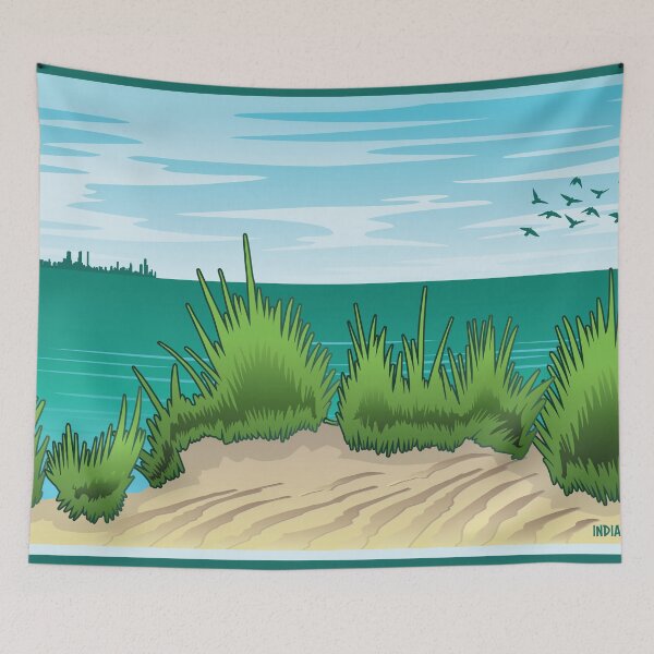 Item preview, Nice Day Indiana Dunes Poster designed and sold by indianadunes.