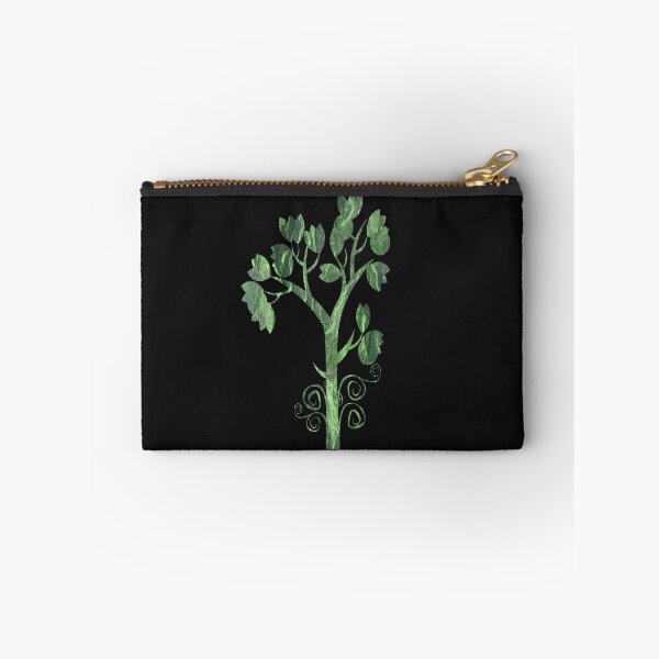 Item preview, Green nature leaf design on black background designed and sold by Areashor.
