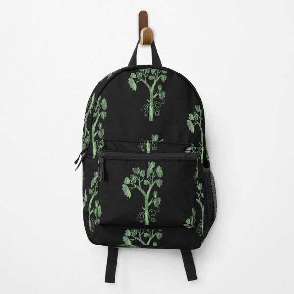Item preview, Green nature leaf design on black background designed and sold by Areashor.