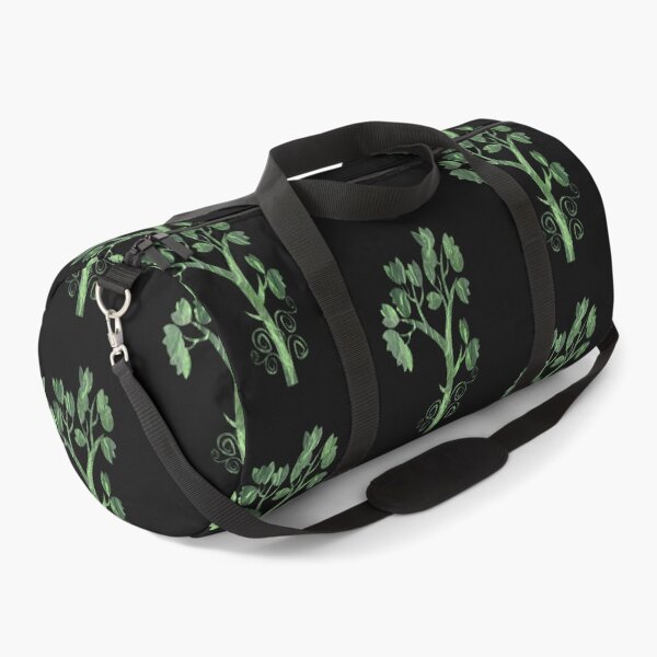 Item preview, Green nature leaf design on black background designed and sold by Areashor.