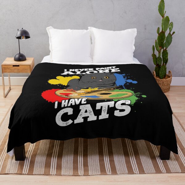 Item preview, I Never Paint Alone I Have Cats designed and sold by Marcid95.