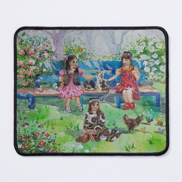 Item preview, Girlfriends in garden designed and sold by Umiska.