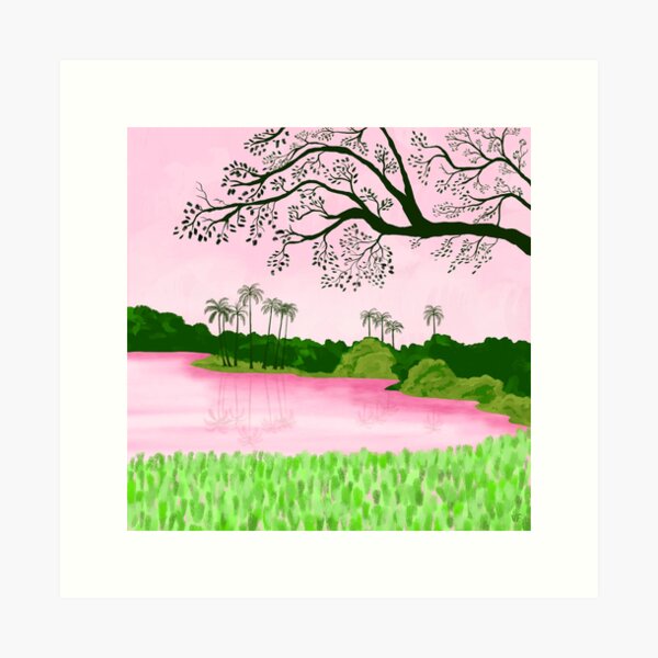 Tropical Pink Art Print