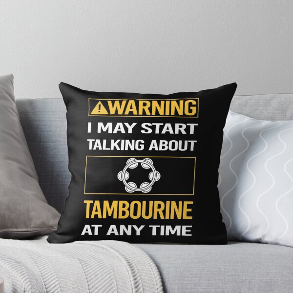 Item preview, Funny Warning Tambourine designed and sold by FulviaContreras.