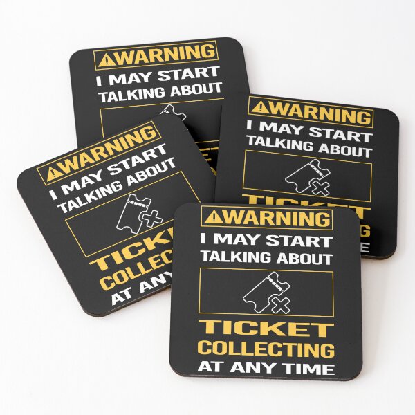 Item preview, Funny Warning Ticket Collecting Tickets designed and sold by FulviaContreras.