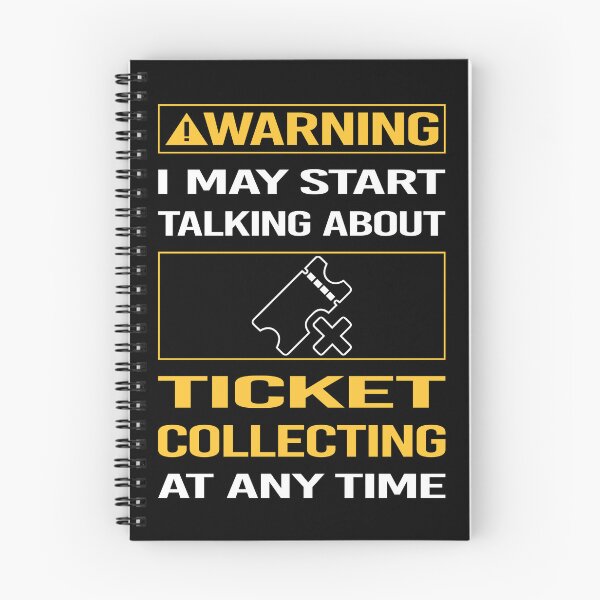 Item preview, Funny Warning Ticket Collecting Tickets designed and sold by FulviaContreras.