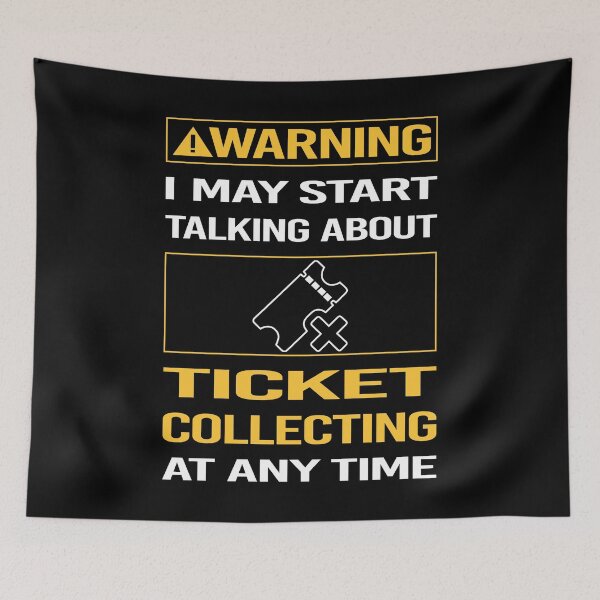 Item preview, Funny Warning Ticket Collecting Tickets designed and sold by FulviaContreras.