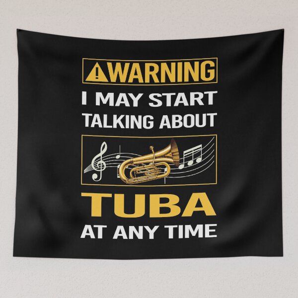 Item preview, Funny Warning Tuba designed and sold by FulviaContreras.