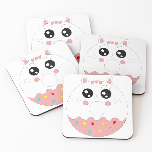 Item preview, Сute cartoon donut cat funny vector illustration designed and sold by Ingahaliullina.