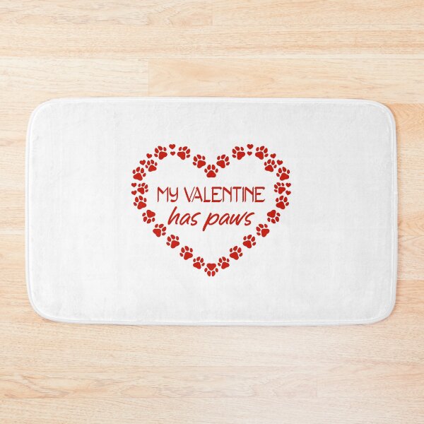 Item preview, Circle heart paws funny my valentine has paws dog lovers  valentine day heart designed and sold by KHELISTORE.