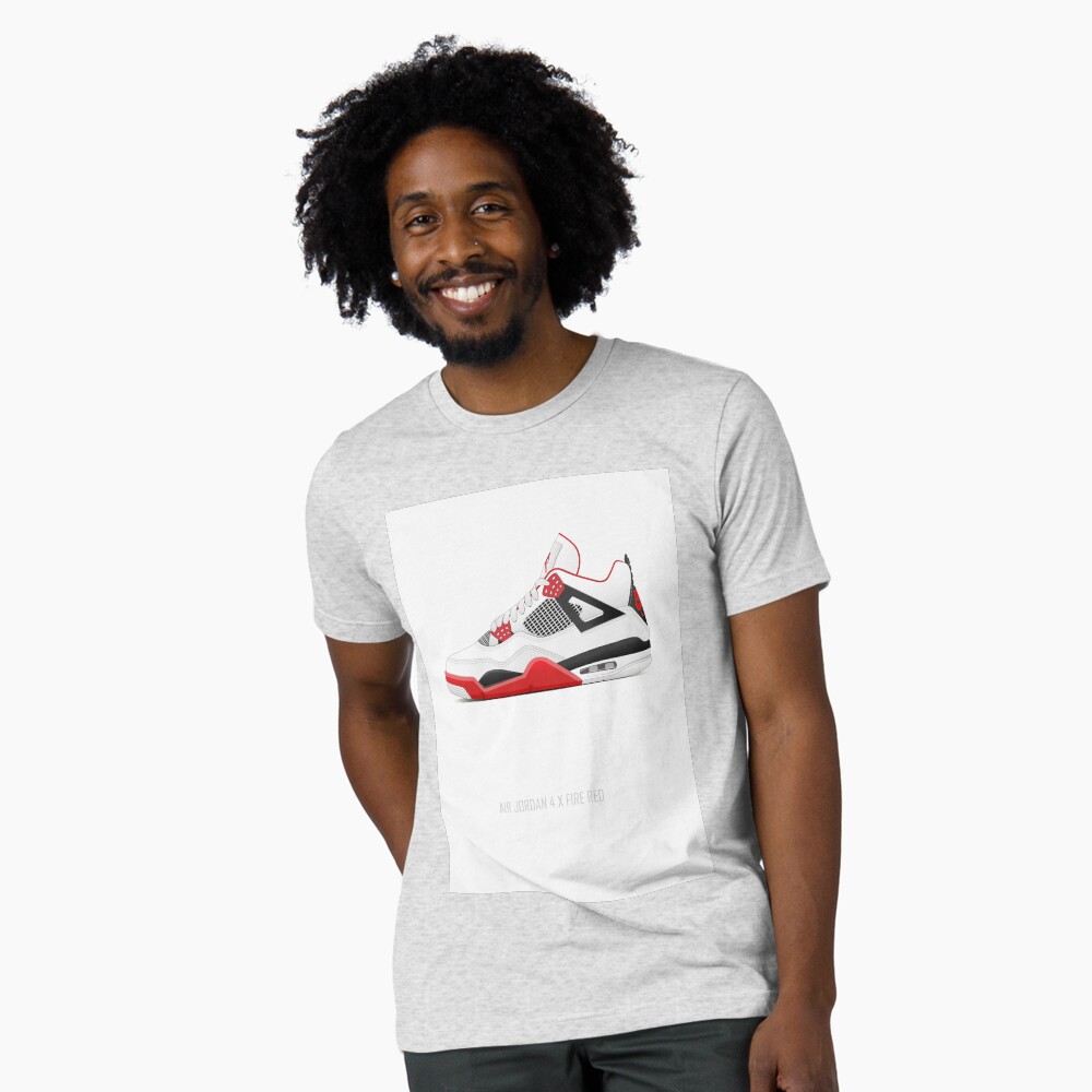 jordan 4 fire red tshirt
