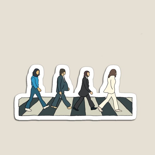 Vista previa del artículo con la obra «La abadía de los Beatles», diseñado y vendido por Siobhan Grady.