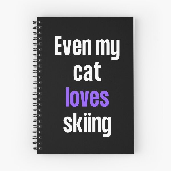 Item preview, Even my cat loves skiing designed and sold by TheGreenGoat.
