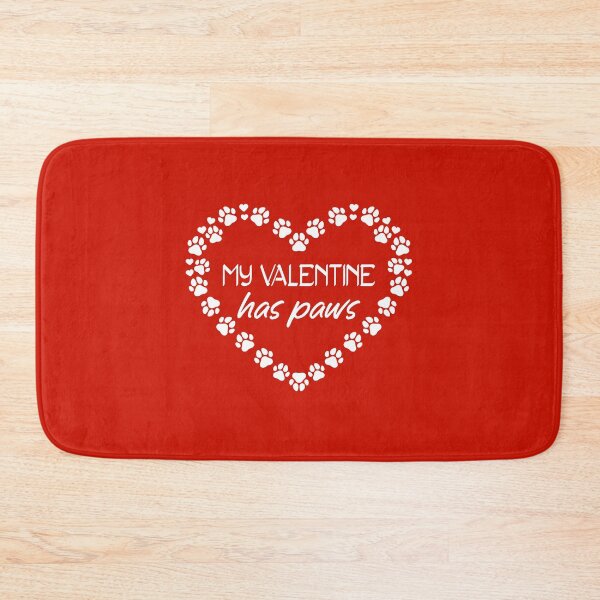 Item preview, Circle heart paws funny my valentine has paws dog lovers  valentine day heart designed and sold by KHELISTORE.