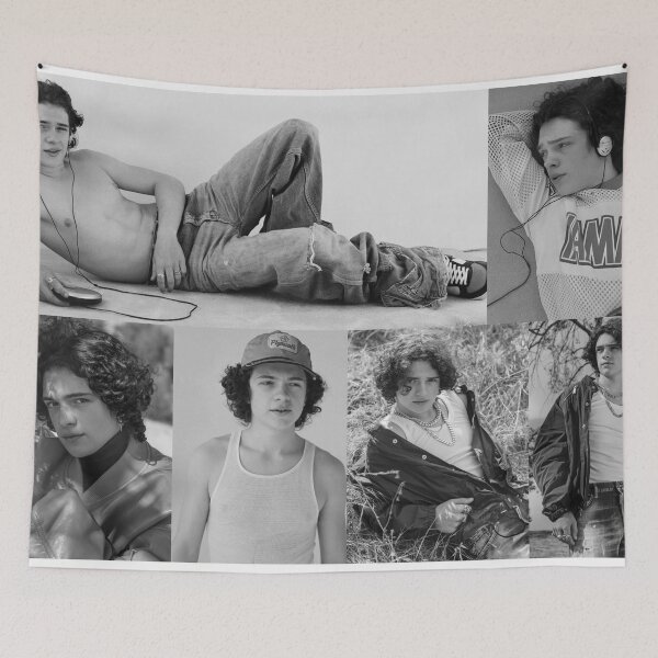 Item preview, Black and White Noah Jupe Collage  designed and sold by flyingatlas7.