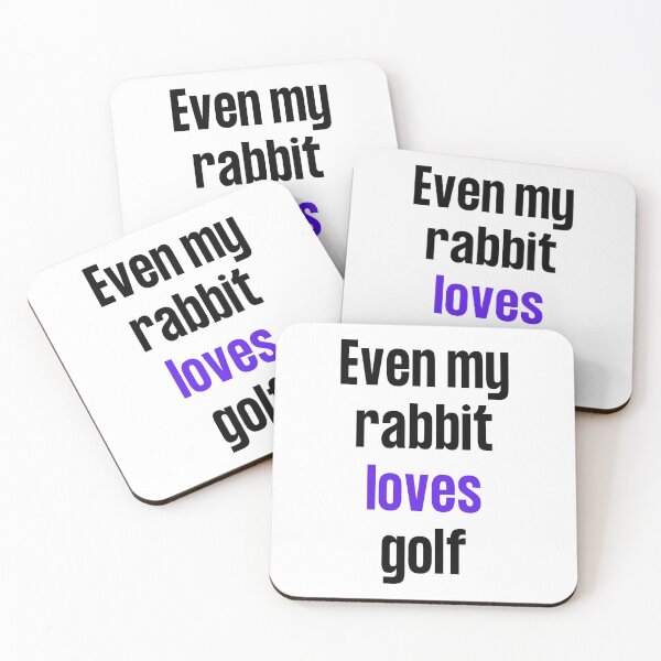 Item preview, Even my rabbit loves golf designed and sold by TheGreenGoat.