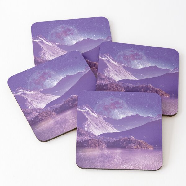 Item preview, Beautiful Purple Moonlit Night designed and sold by viri-dotory.