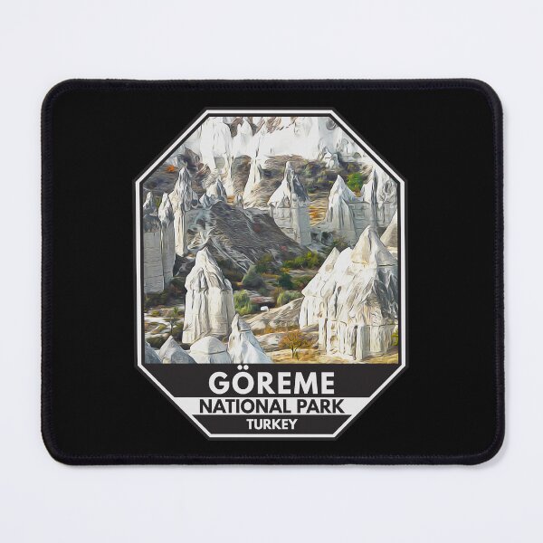 Item preview, Goreme National Park Turkey Fairy Chimneys Watercolor designed and sold by KrisSidDesigns.