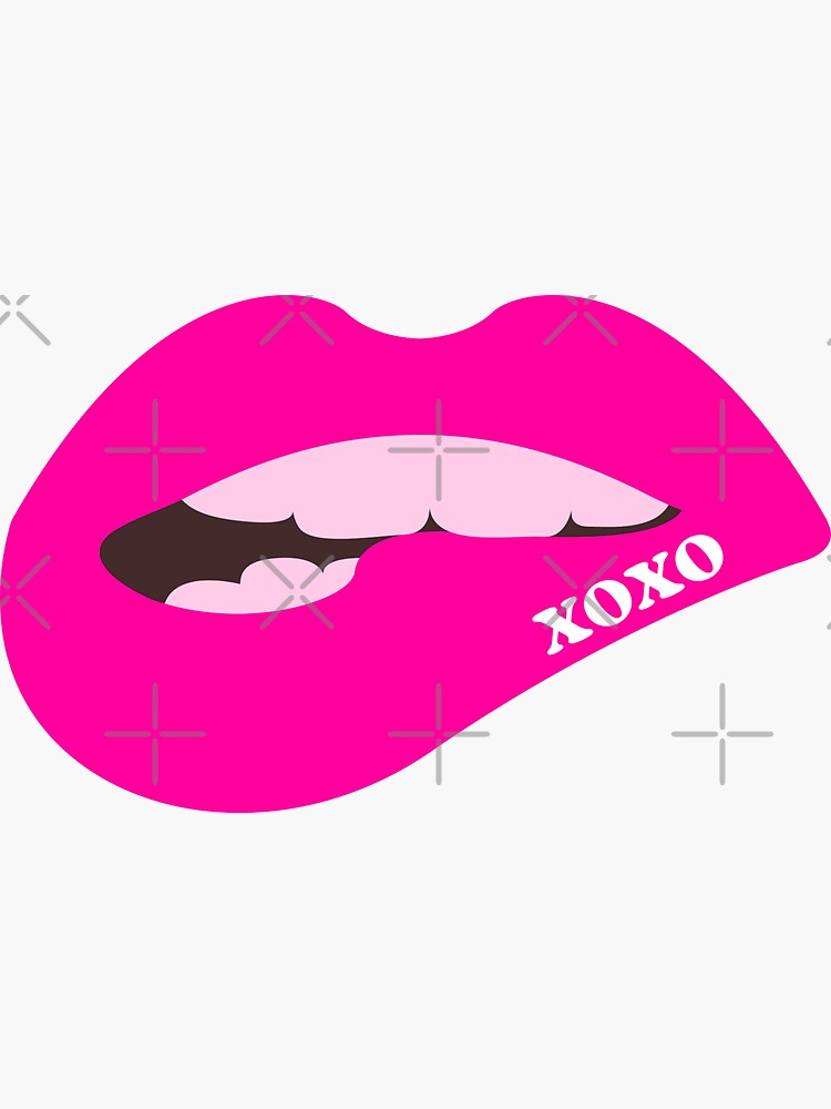 XOXO Pink Lip Art Bottle, Reusable Water Bottles