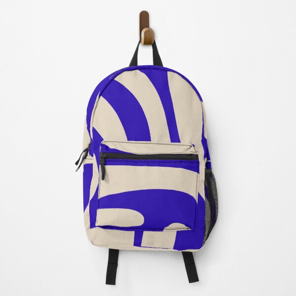 Item preview, Curvy Abstract Pattern in Cobalt Blue and Beige designed and sold by kierkegaard.