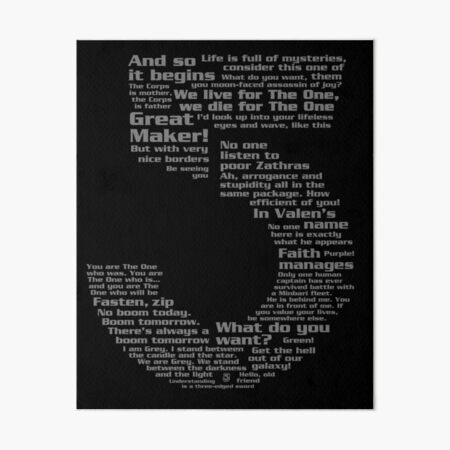 Item preview, Babylon 5 Quotes - Grey designed and sold by B5designs.