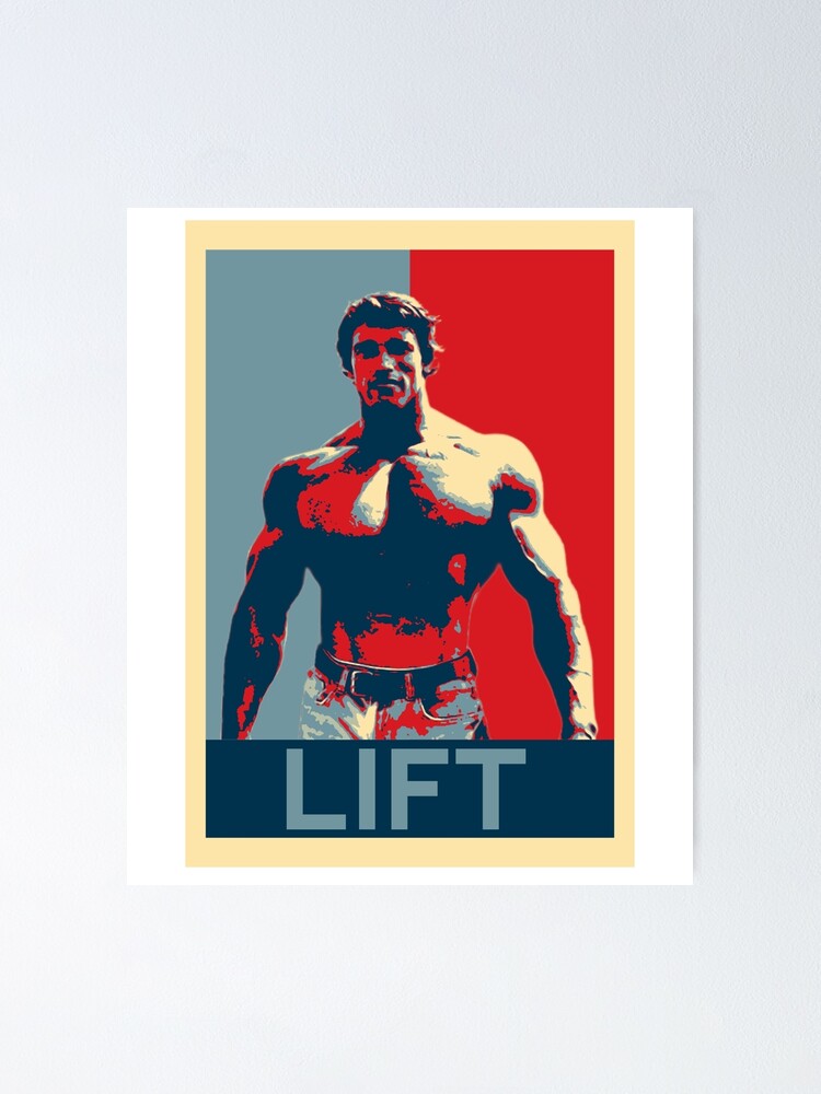 Alternate view of Arnold Training Lift Gym Poster