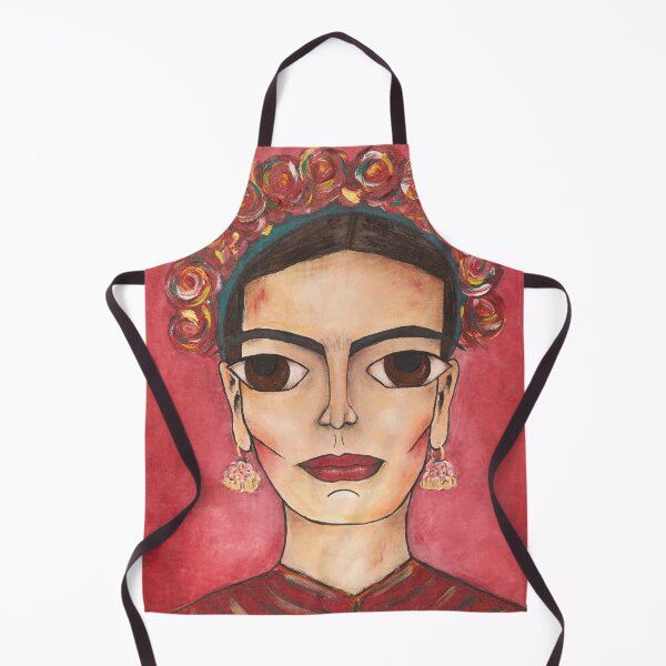 Item preview, Frida Kahlo Red Abstract Portrait designed and sold by ZoJovArt.