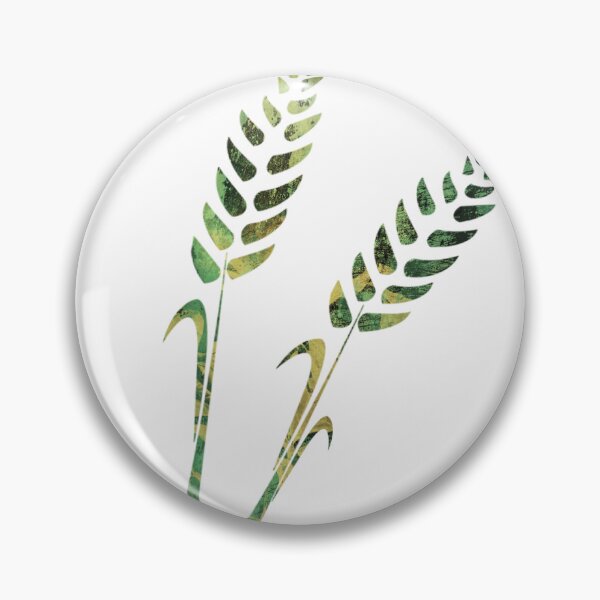Item preview, Green nature wheat grass design on white background designed and sold by Areashor.
