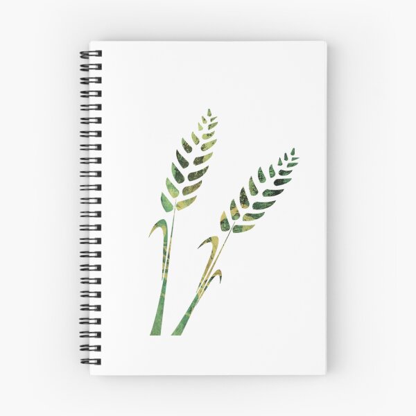 Item preview, Green nature wheat grass design on white background designed and sold by Areashor.