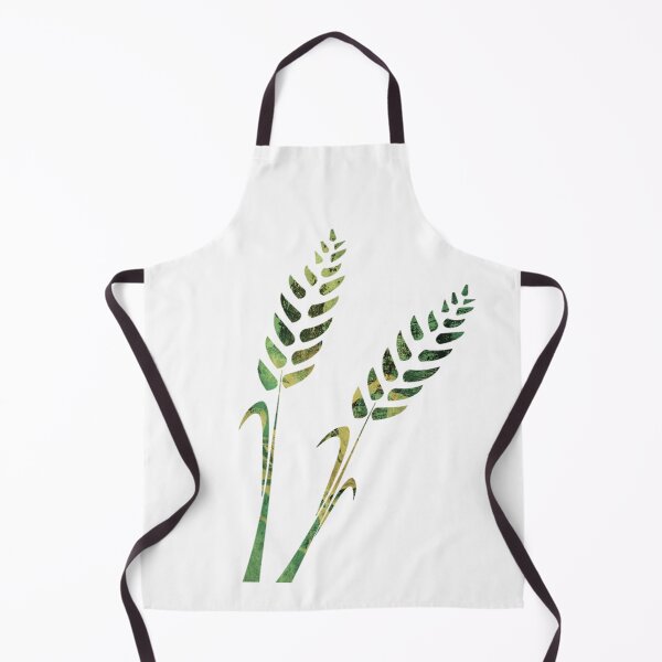 Item preview, Green nature wheat grass design on white background designed and sold by Areashor.