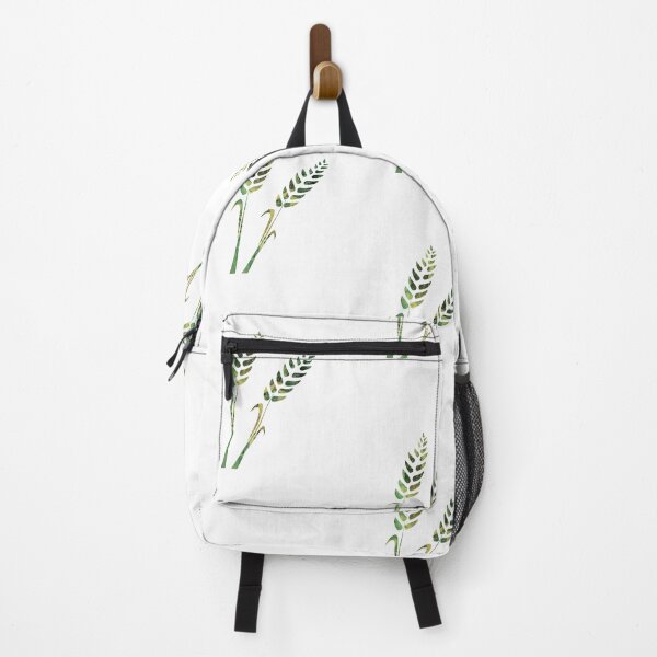 Item preview, Green nature wheat grass design on white background designed and sold by Areashor.