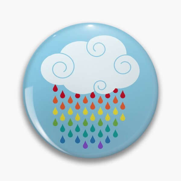 Item preview, Rainbow Rain Drop Clouds Pattern designed and sold by FirstwaterRuby.