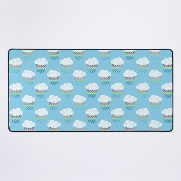 Aperçu de l'œuvre Motif de nuages de goutte de pluie arc-en-ciel créée et vendue par FirstwaterRuby.