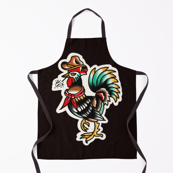 Item preview, Redneck Chicken traditional tattoo designed and sold by rafaelwolf.