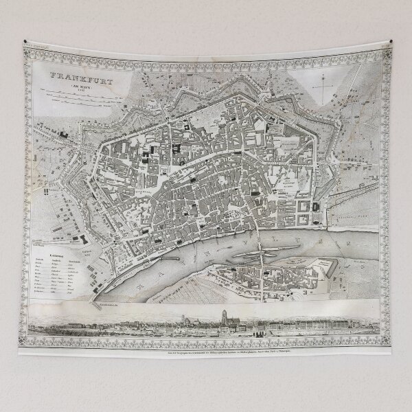 Item preview, Plan of Frankfurt - 1845 designed and sold by paulrommer.