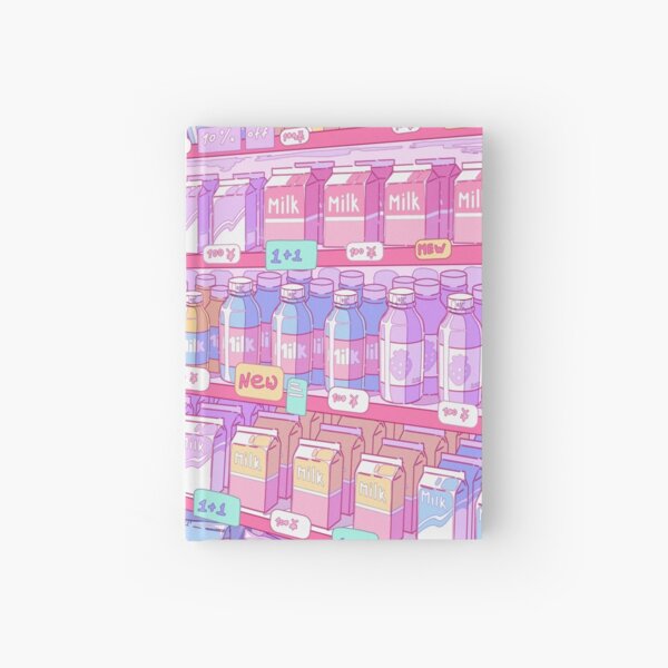 The cute grocery store, snacks and drinks Hardcover Journal