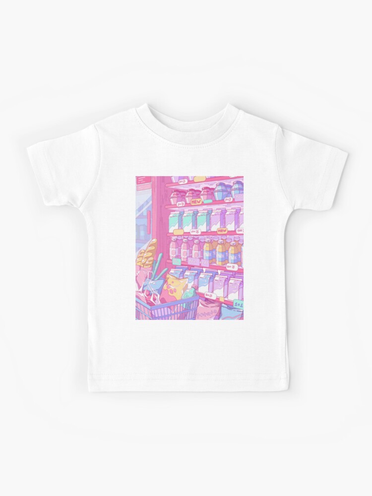  Cute Pink Strawberry Kawaii Aesthetic Anime Funny T-Shirt :  Clothing, Shoes & Jewelry
