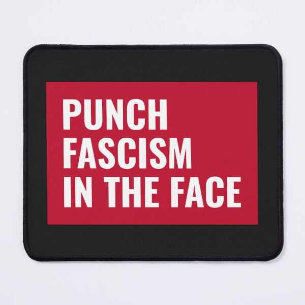Item preview, Punch Fascism In the Face, Anti Fascist Banner designed and sold by AntiFascistPOD.